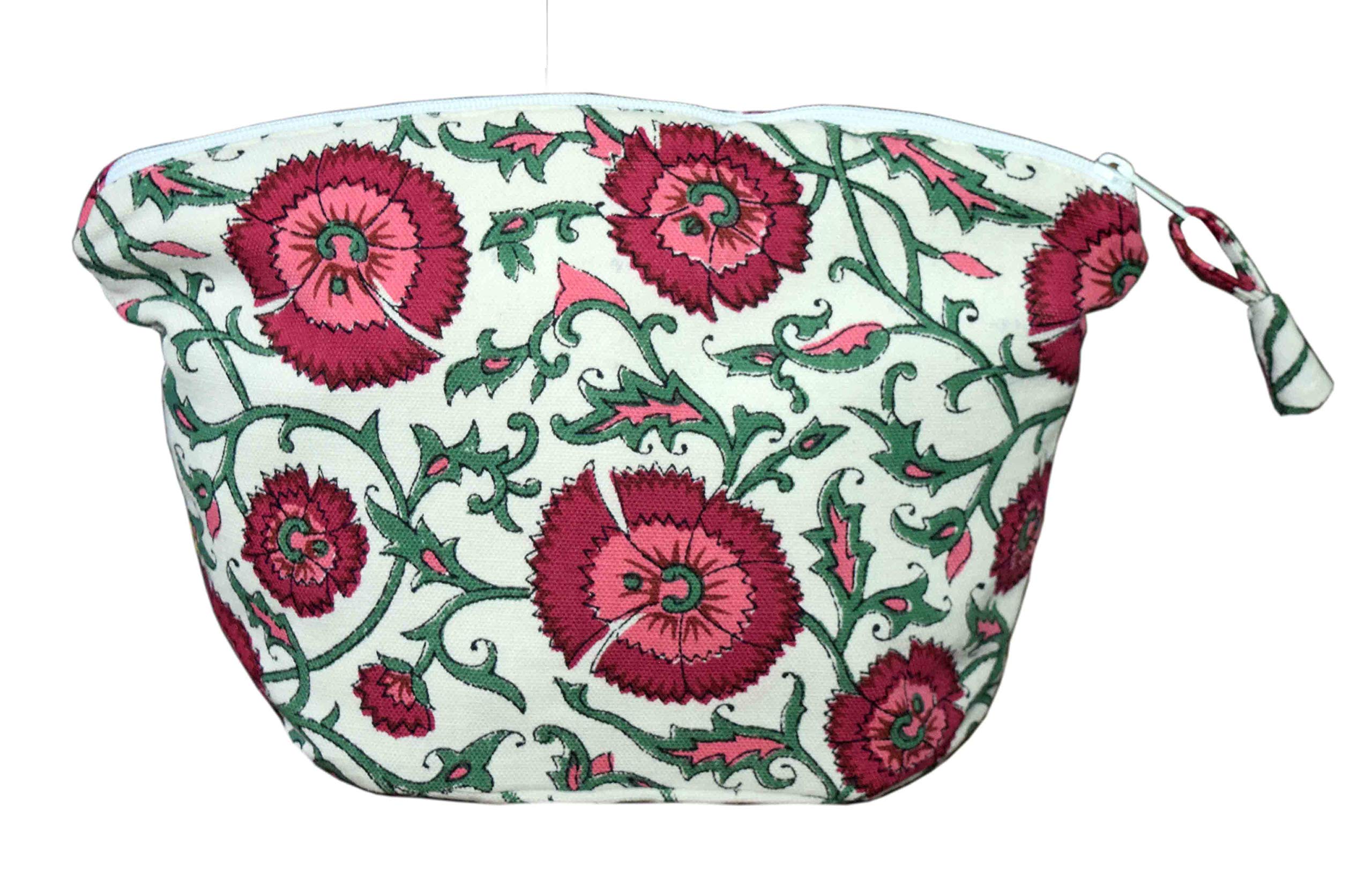 HVE Women's Makeup Bag - Waterproof Cosmetic Pouch & Travel Organizer for Makeup Brushes, Lipsticks, Skincare | Perfect for Travel, Gym, and Daily Use | Multicolor Options
