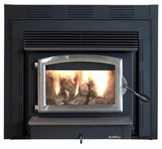 Buck Stove Model 74 Zero Clearance Non-Catalytic Wood Burning Fireplace with Blower - Efficient Home Heating for Living Rooms & Cabins