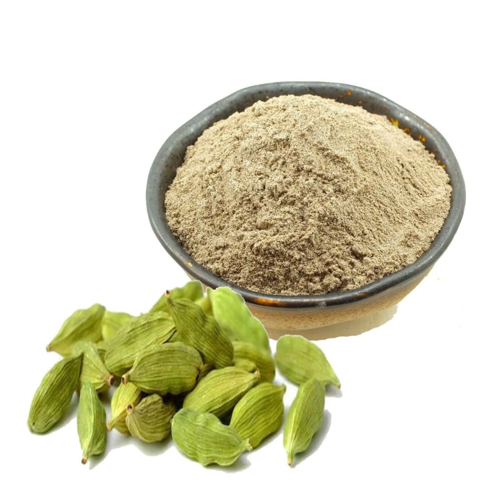 Organic Cardamom Powder 100g - Premium Ground Cardamom Spice for Baking, Cooking & Tea - Gluten-Free & Non-GMO - Perfect for Chai, Curry & Desserts