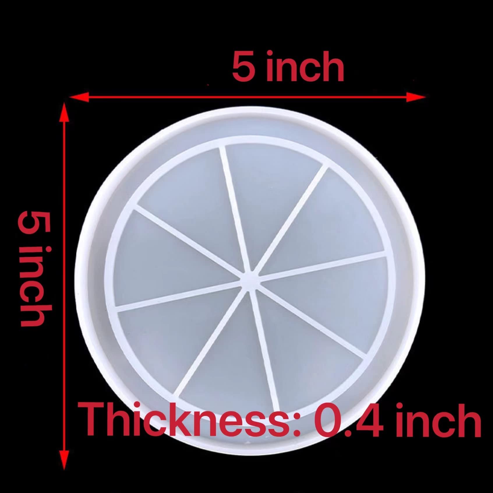 4-Pack Orange Resin Coaster Molds for Epoxy Casting - Fruit-Shaped DIY Coaster Molds for Resin Art, Mother's Day Gifts & Home Decor (PP83746) - Perfect for Crafting Unique Drink Coasters, Table Decor, and Handmade Gifts