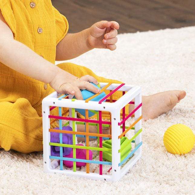 Fat Brain Toys InnyBin - Sensory Baby Toy for Fine Motor Skills Development - Perfect for Toddlers & Infants Playtime, Learning, and Sensory Exploration