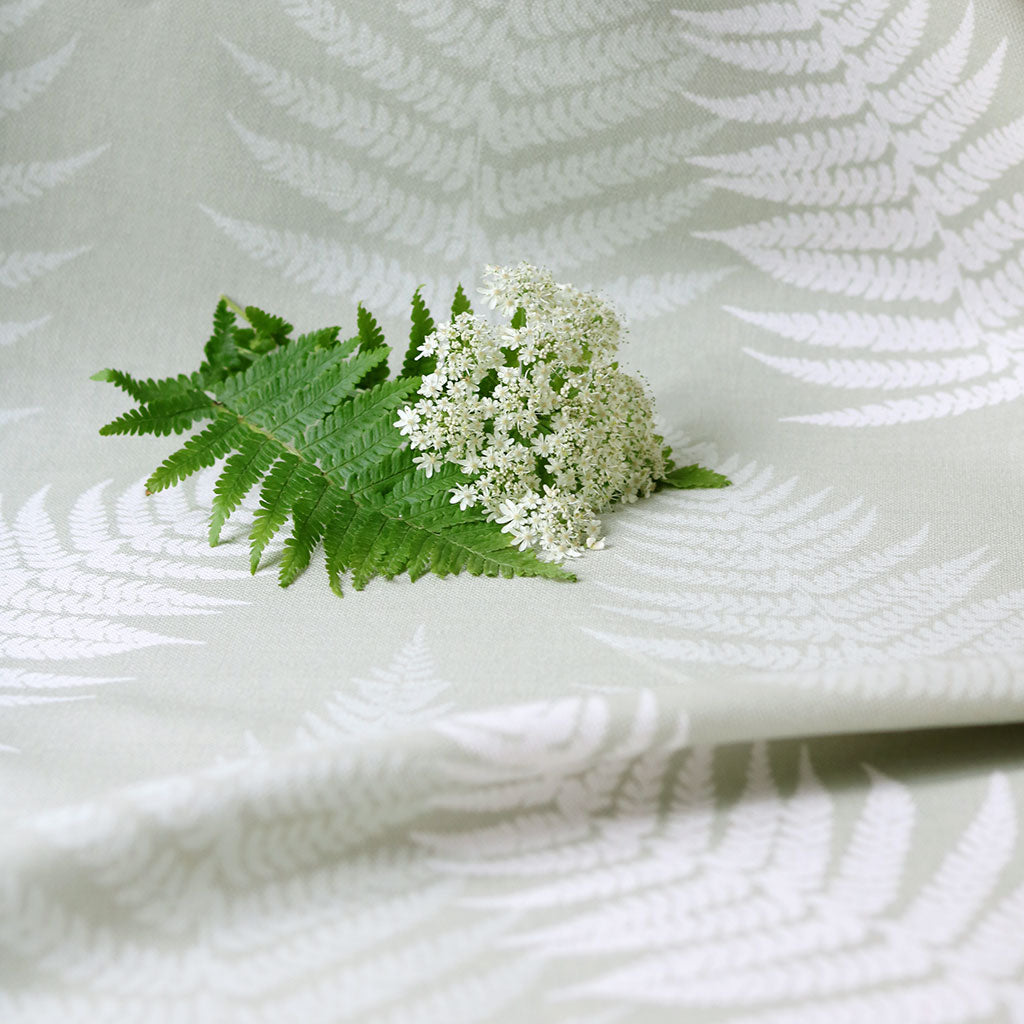 Large Thorncombe Fern Fabric - Soft Moss Green Upholstery Material for Home Decor, DIY Projects & Furniture Restoration