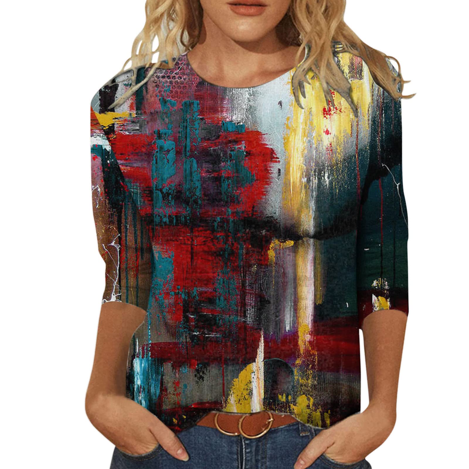Women's Summer T-Shirts - Short Sleeve V Neck Tunic Top with Zipper & Cold Shoulder Design | Casual Wear for Beach, Vacation & Everyday Outfits
