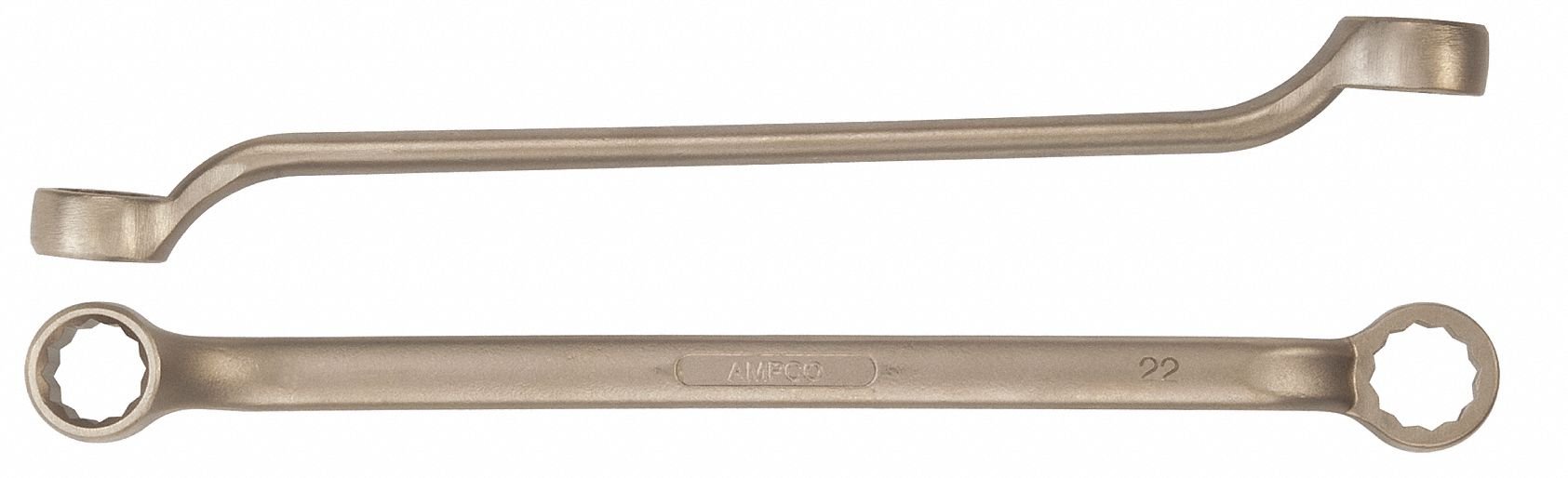 **Ampco Non-Sparking Safety Wrench - Double Box 14x15mm, Non-Magnetic, Corrosion Resistant - Ideal for Oil & Gas, Chemical & Explosive Environments**
