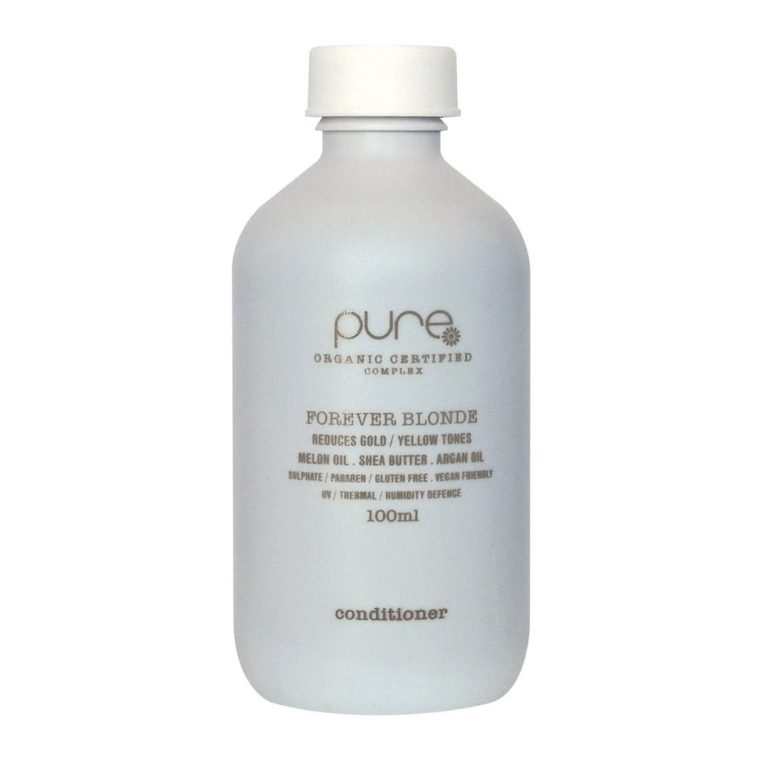 Pure Forever Blonde Conditioner 100ml - Purple Toning & Color Care for Blonde Hair - Perfect for Daily Use & Salon Treatments
