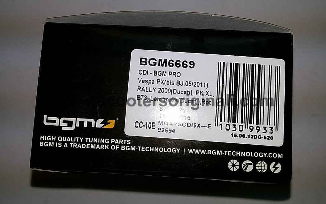 Vespa & Lambretta Electronic Ignition CDI Module for P200e/PX Models - High Performance BGM Replacement Part - Perfect for Scooter Restoration & Engine Upgrades