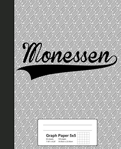 MONESSEN 5x5 Graph Paper Notebook - Premium Grid Paper for Math, Engineering & Sketching - Ideal for Students, Artists & Professionals