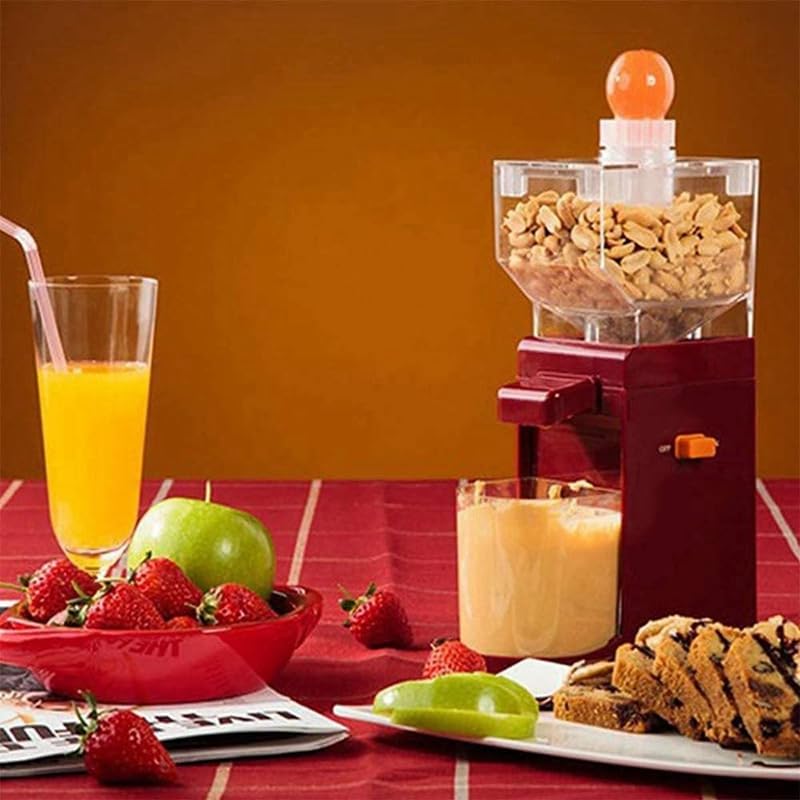 Electric Peanut Butter Maker Machine - Automatic Nut Grinder for Almonds, Cashews & Sesame - US Plug, Easy Install & Use - Perfect for Home Kitchens, Healthy Snacks & DIY Nut Butters