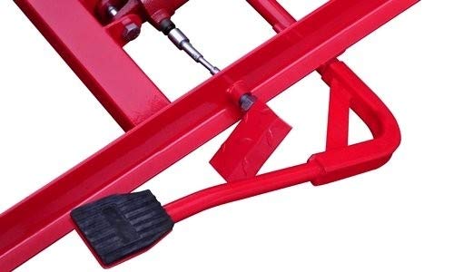 Hydraulic Motorcycle Lift Table - 1000 LBS Capacity Bike Jack Stand for Shop & Garage - Heavy Duty Motorcycle Lift for Repair, Maintenance & Storage