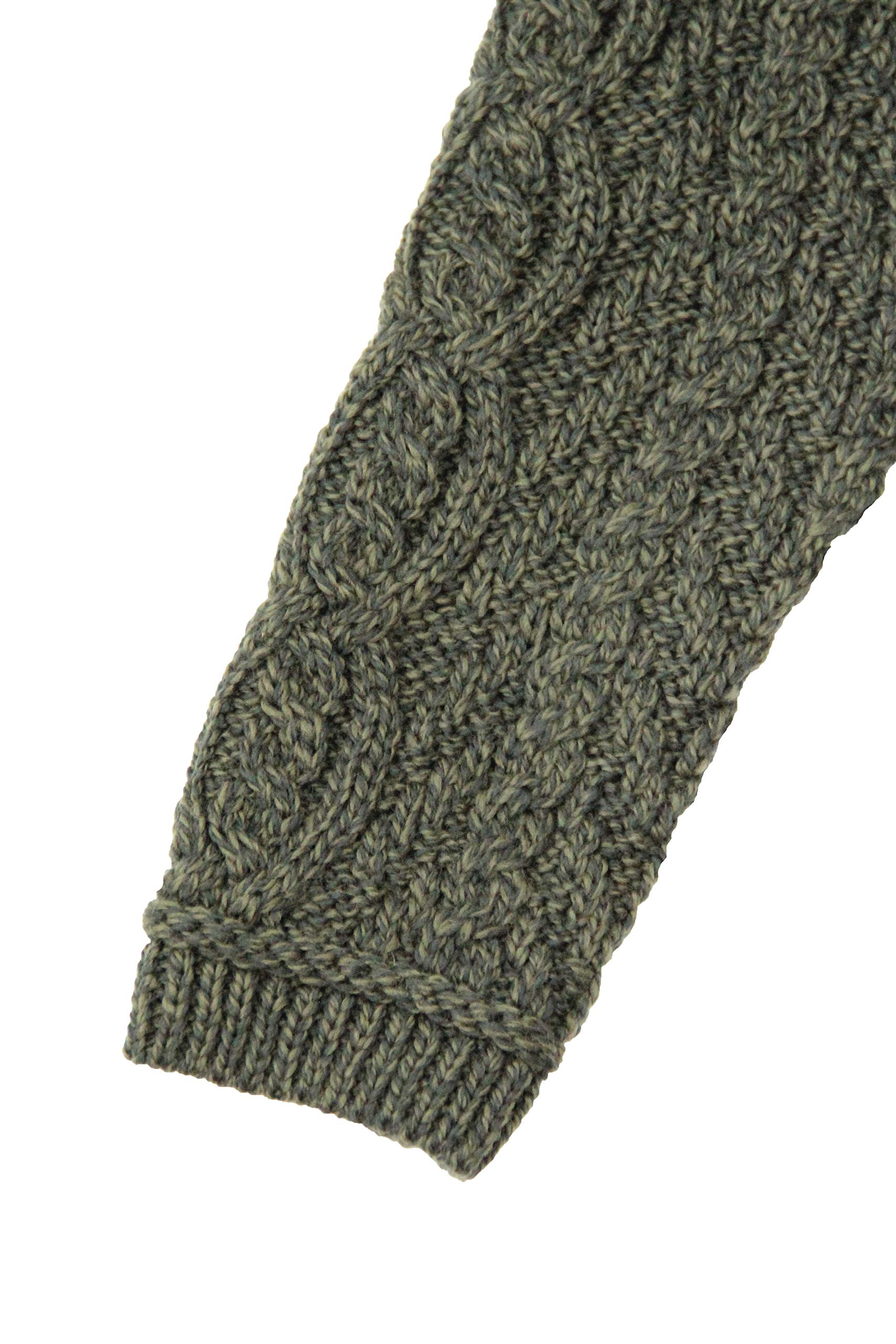 Aran Crafts Women's Cable Knit Soft Collar 3 Button Coat - 100% Merino Wool Winter Jacket for Women | Warm & Stylish Outerwear for Fall, Winter & Holiday Season