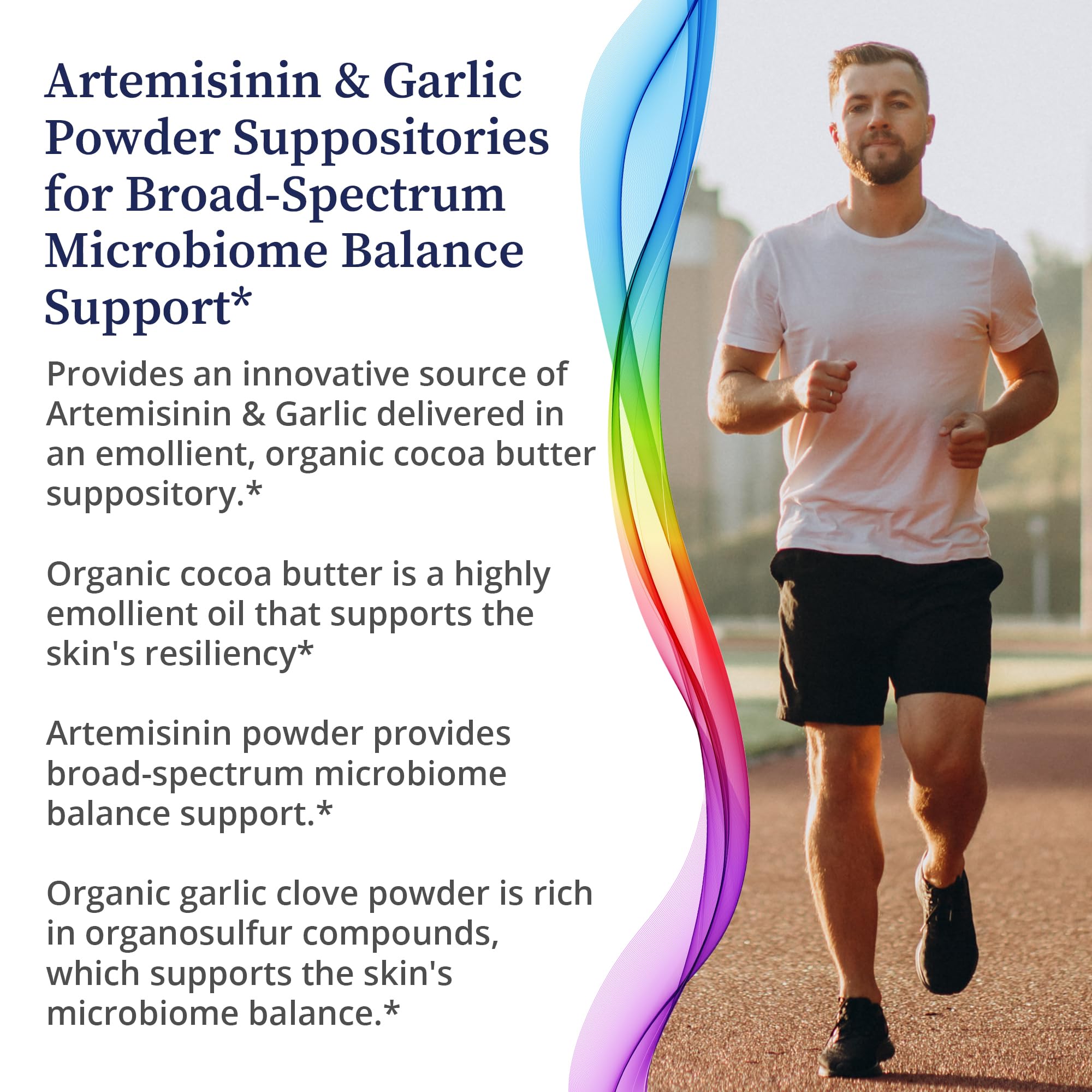 BioPure Artemisinin & Organic Garlic Powder Suppositories – Rich in Organosulfur Compounds for Broad-Spectrum Microbiome Balance – 30 Count – Supports Gut Health & Immune System – Ideal for Digestive Wellness & Detox