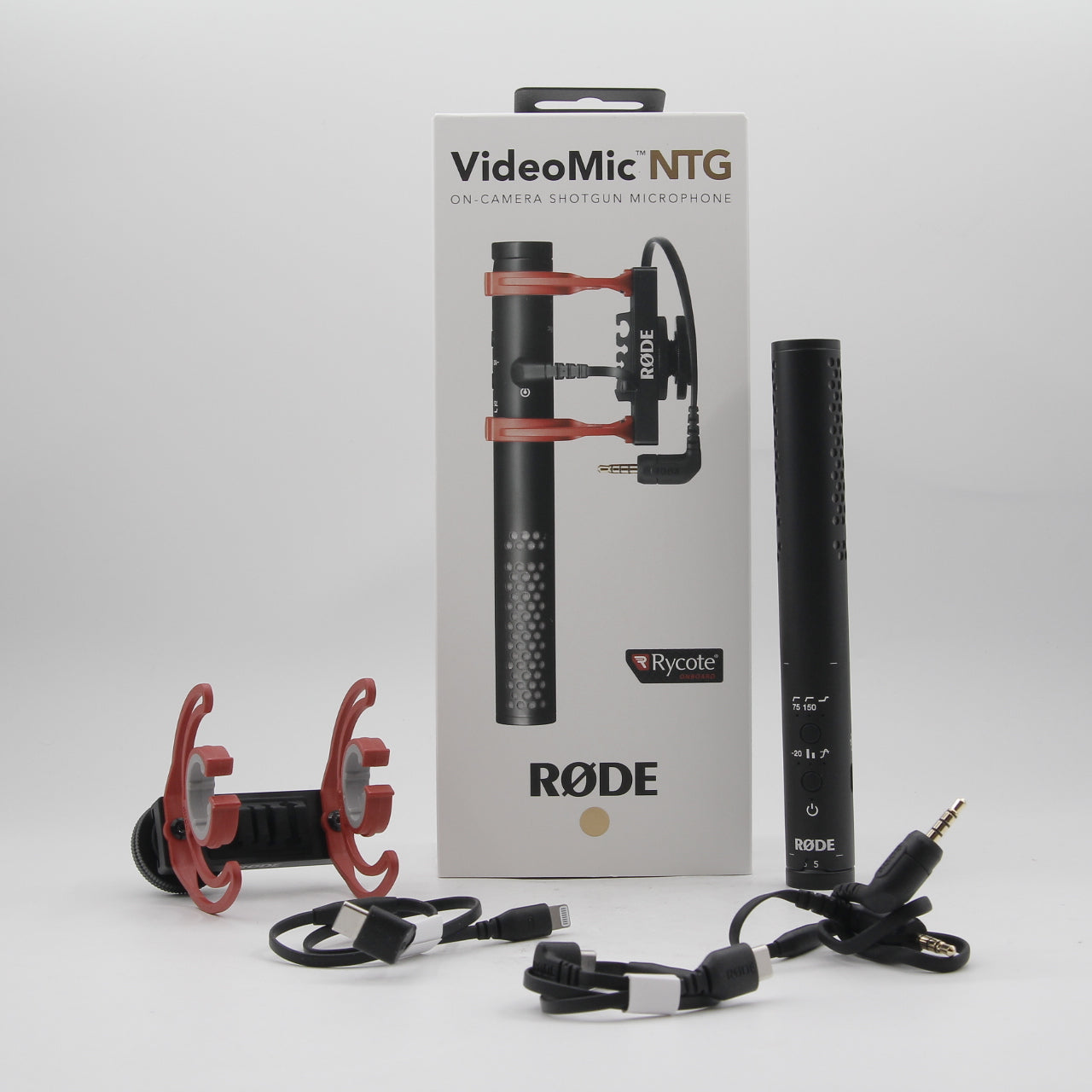 Rode VideoMic NTG Hybrid Analog/USB Shotgun Microphone for DSLR Camera - Open Box Deal - Perfect for Vlogging, Filmmaking & Live Streaming