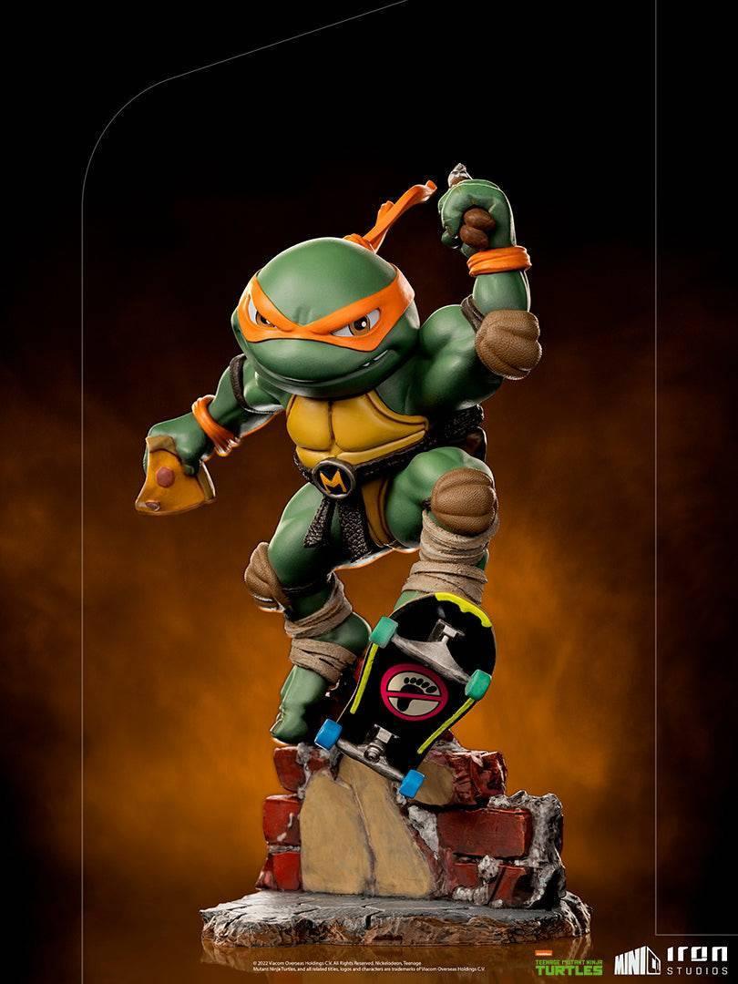 Iron Studios TMNT Michelangelo MiniCo Figure - Collectible Teenage Mutant Ninja Turtle Action Figure for Fans & Collectors - Perfect for Display, Gifts, and TMNT Merchandise Collections