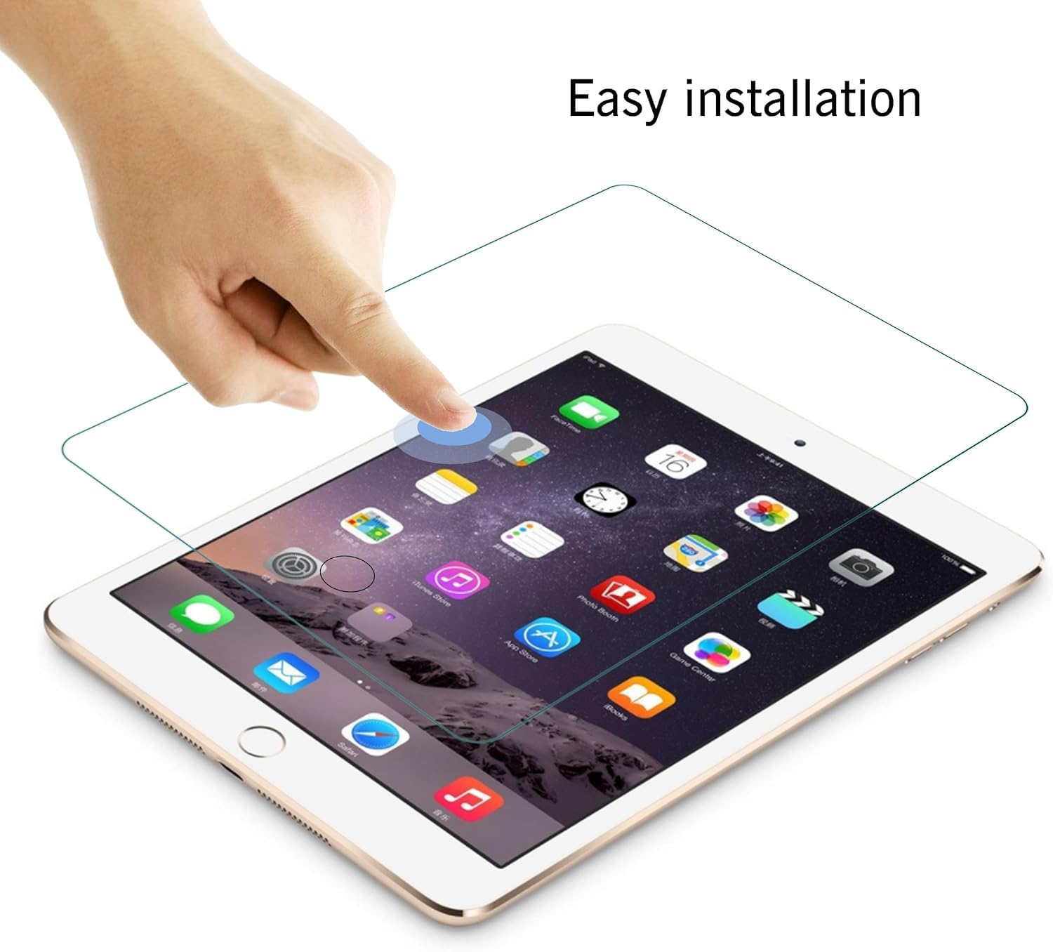 Ailun Tempered Glass Screen Protector for iPad 9.7 Inch (2018/2017 Model, 6th/5th Gen), iPad Air 1/2, iPad Pro 9.7