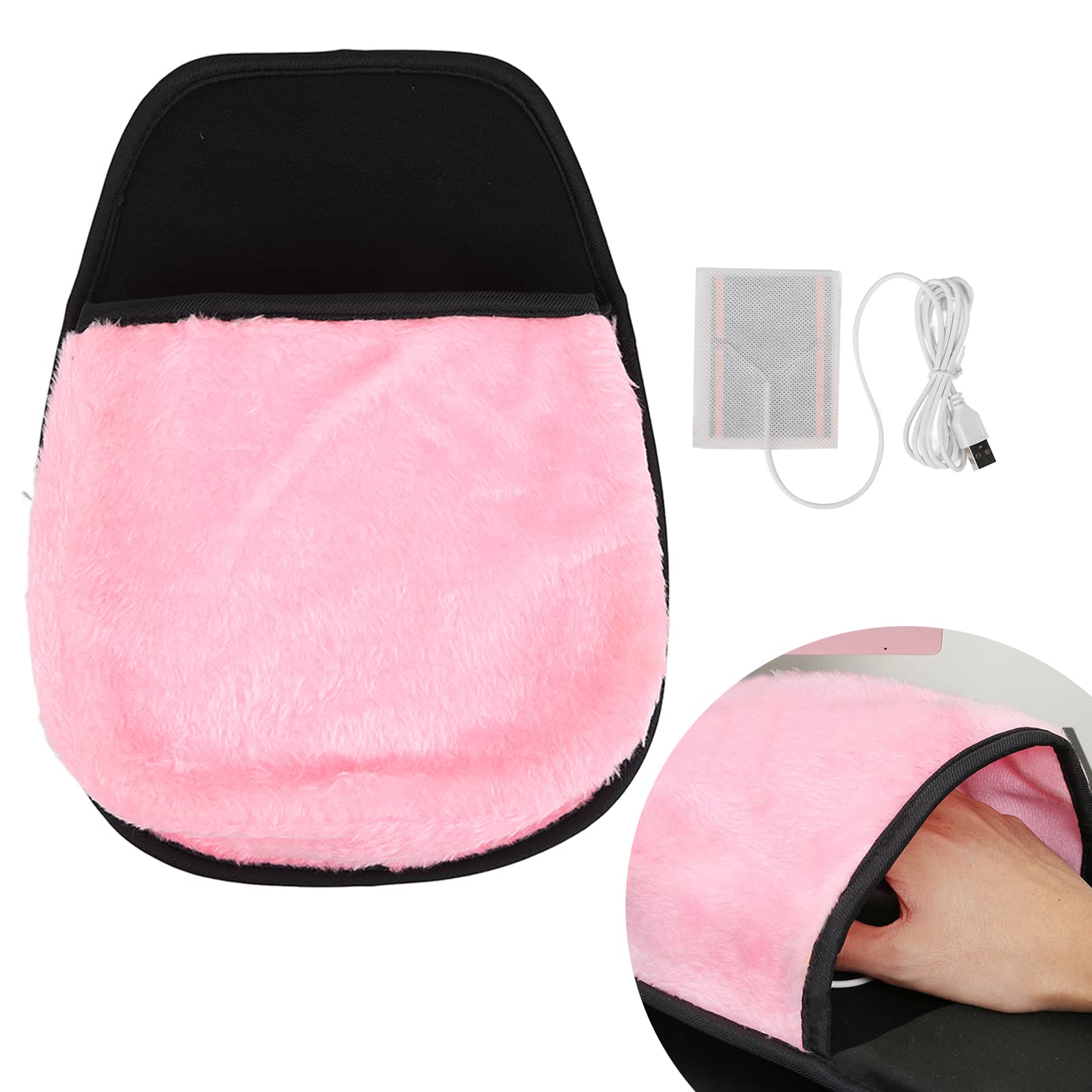 USB Heated Hand Warmer Pad - Electric Warming Mouse Pad for Office & Home Use - Soft Desk Accessory for Cold Hands - Perfect for Typing, Gaming & Winter Work Comfort