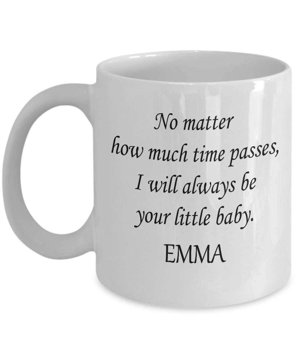Personalized 11oz White Coffee Mug for Dad - Custom Name & Baby Photo Christmas Gift from Daughter or Son - Perfect for Father's Day, Birthday & Holidays - AQ3279