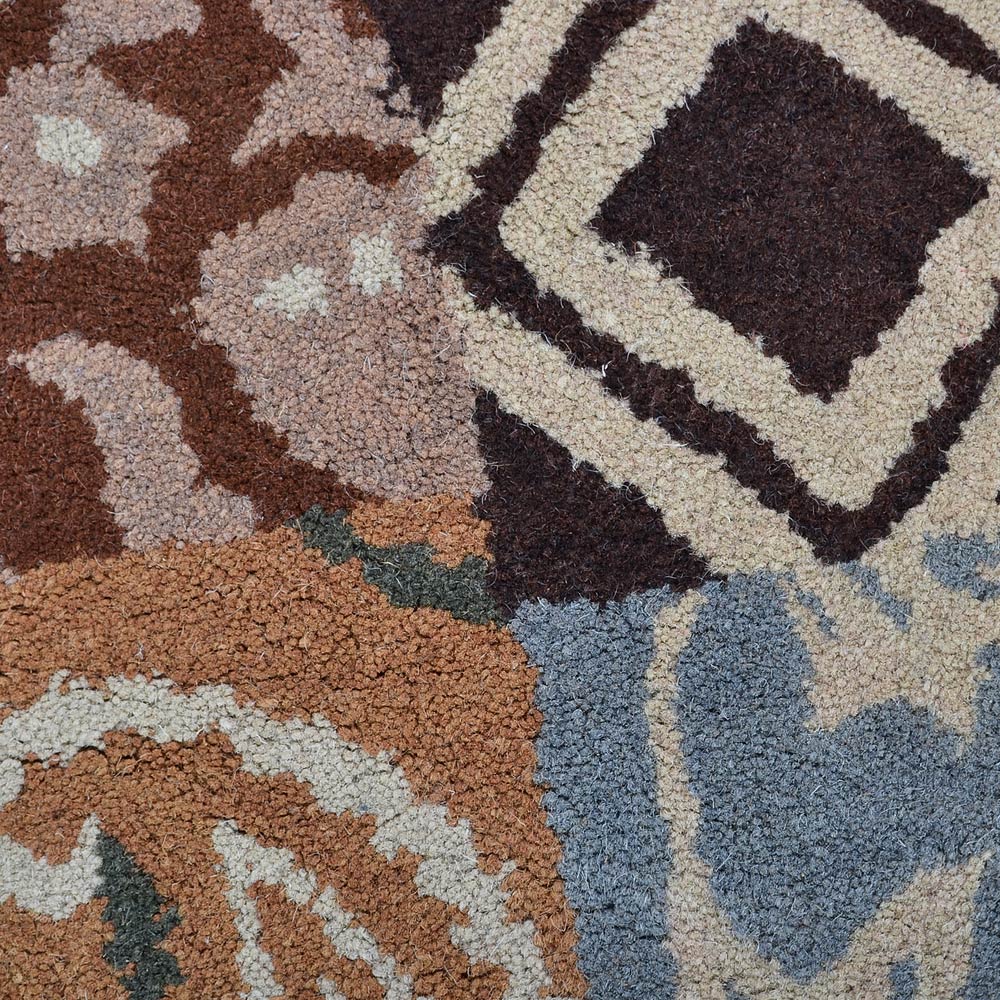 Hand Tufted Icelandic Poppy Rug - Soft Bohemian Wool Area Rug for Living Room, Bedroom & Nursery Decor