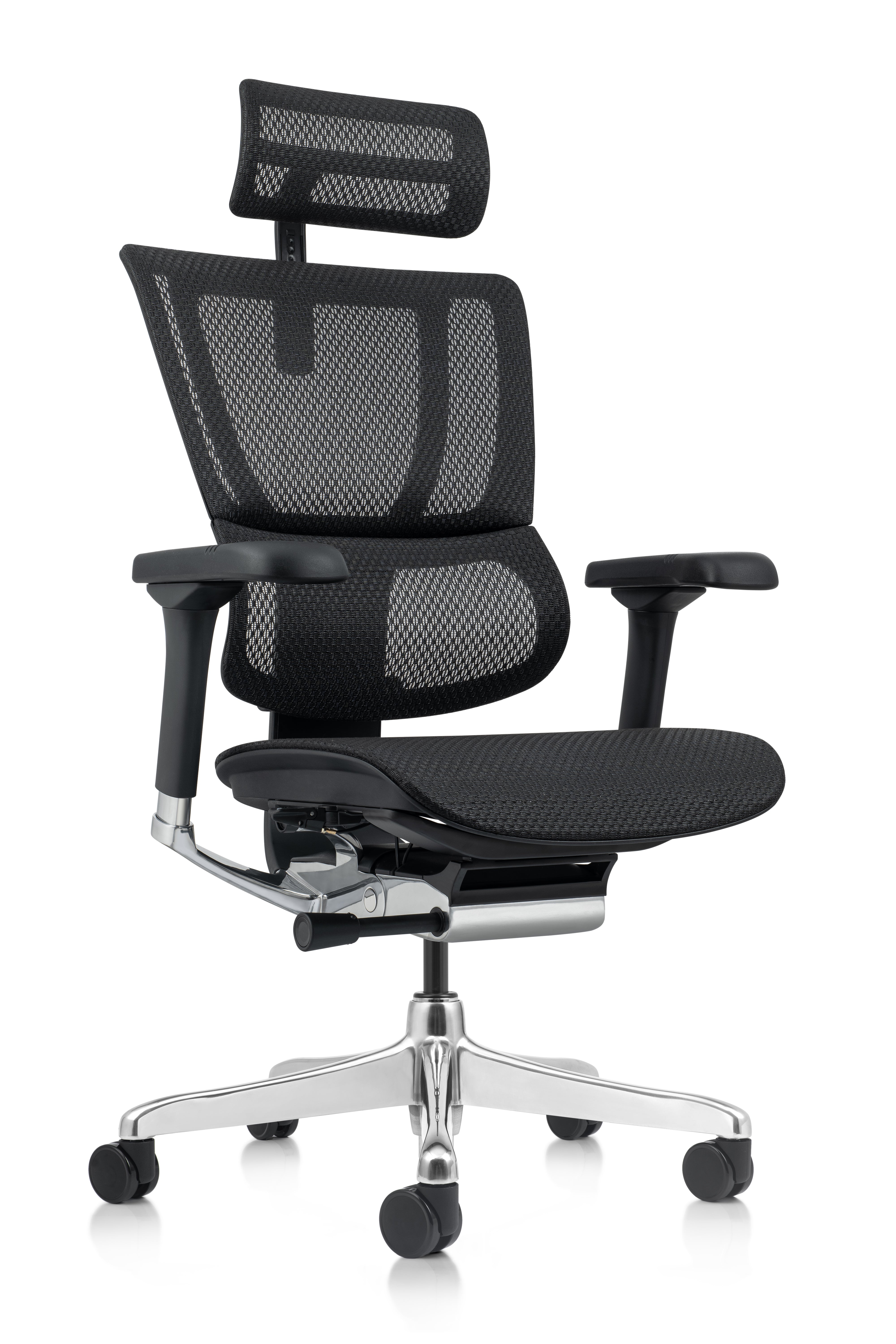 ERGOHUMAN XTREME Ergonomic Office Chair - Black Mesh High Back Executive Chair with Lumbar Support | Perfect for Home Office, Gaming & Workspace Comfort