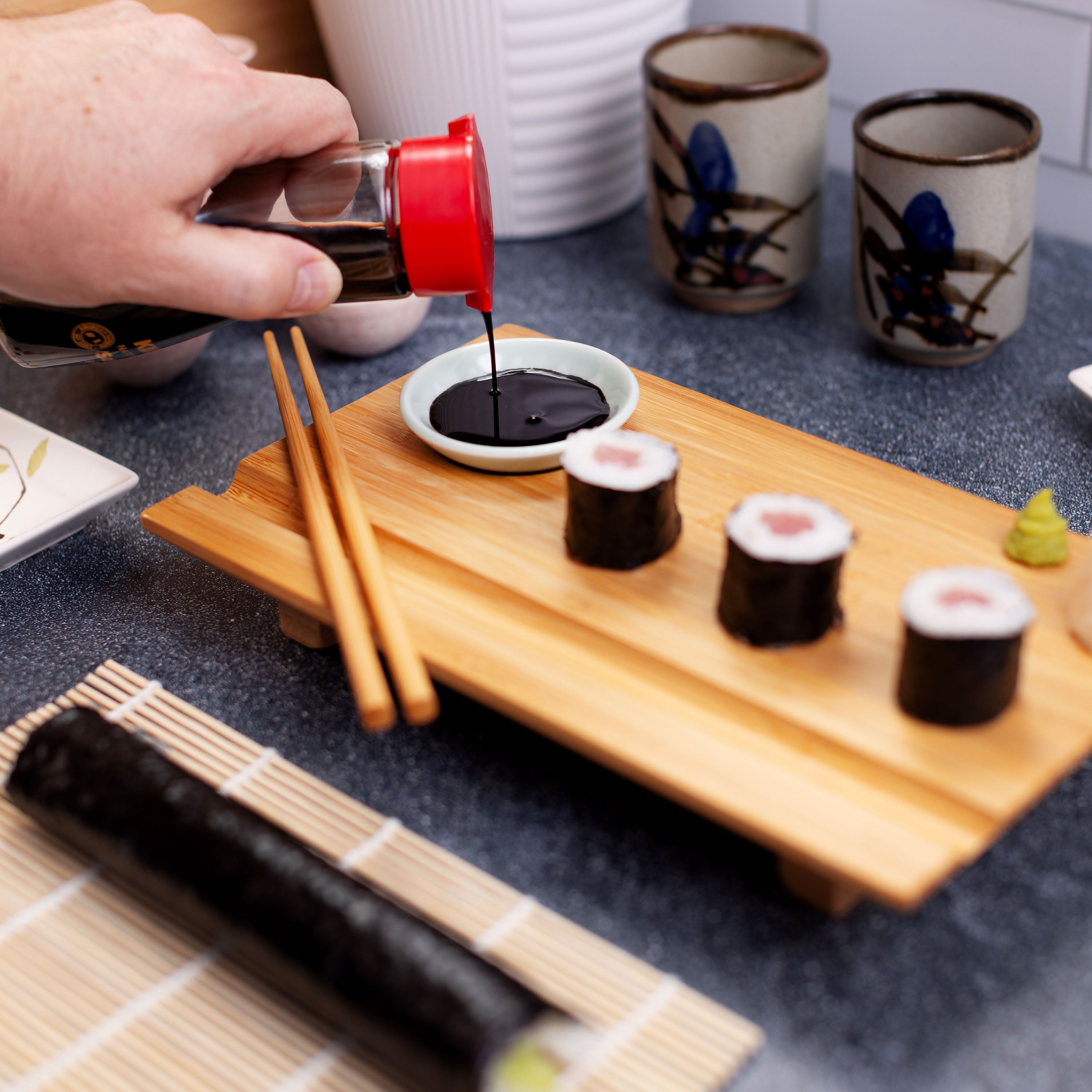 Premium Sushi Making Kit - 2 Piece Set for Homemade Sushi Rolls | Perfect for Japanese Cuisine Lovers & Dinner Parties