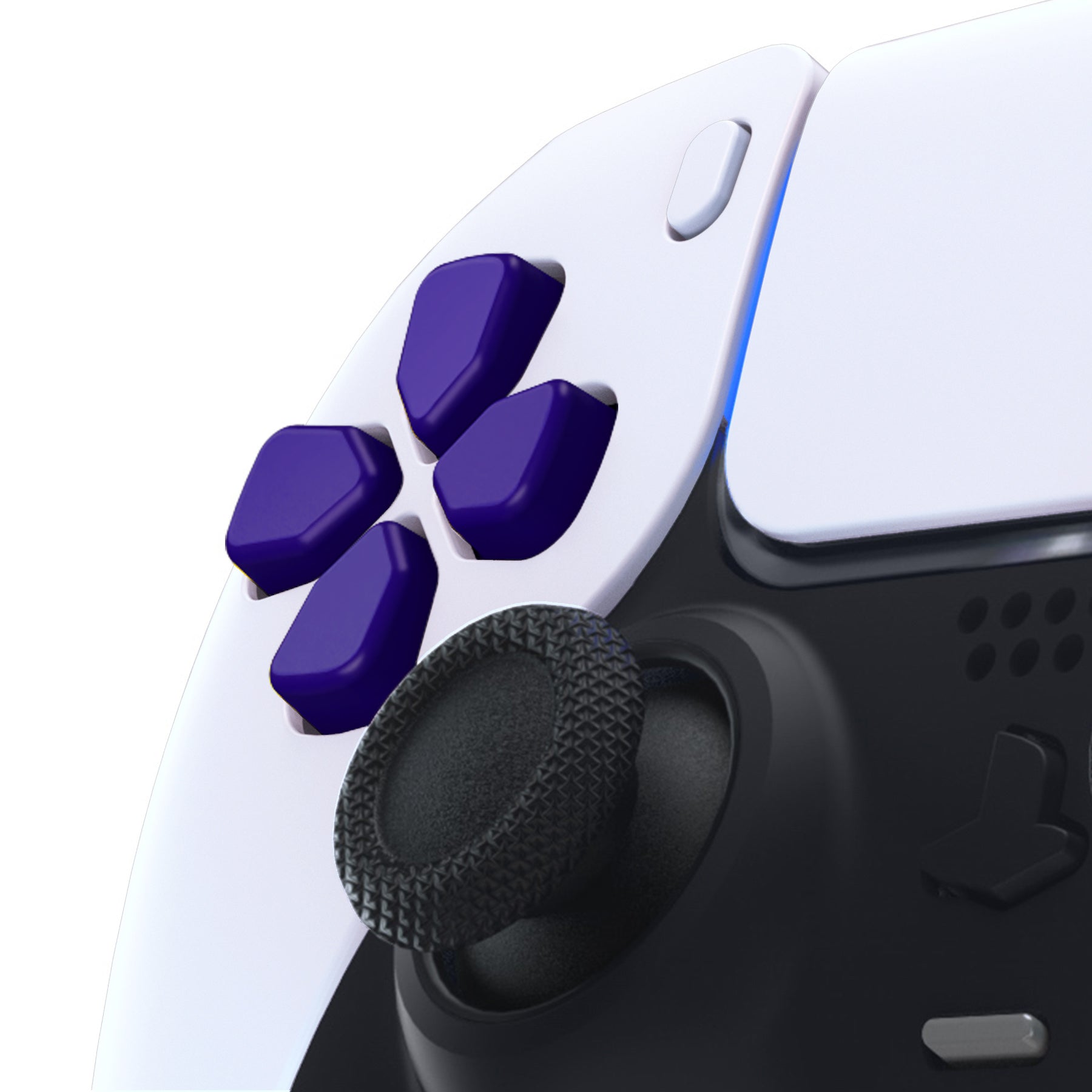 eXtremeRate Ergonomic Split D-Pad Buttons for PS5 Controller - Purple Independent Directional Buttons Compatible with PS5 Edge & All PS4 Models (JPF8017) | Perfect for Fighting Games & Precise Controls