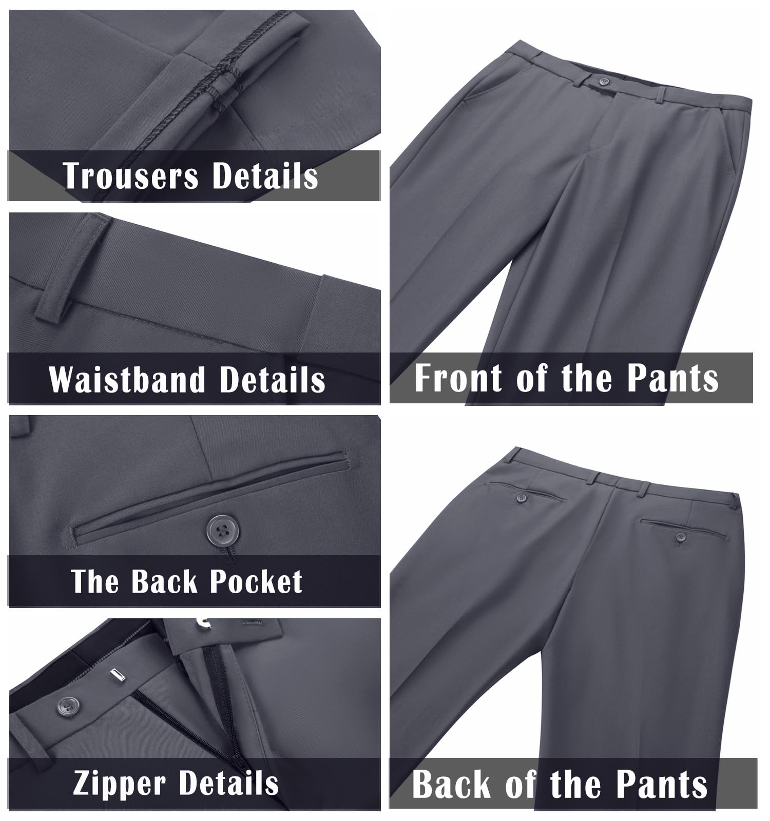 2 Piece Slim Fit Men's Suit - Groomsmen Tuxedo & Prom Blazer with Tie | Wedding, Formal Events & Business Attire | Classic Two Button Jacket & Pants Set for Special Occasions