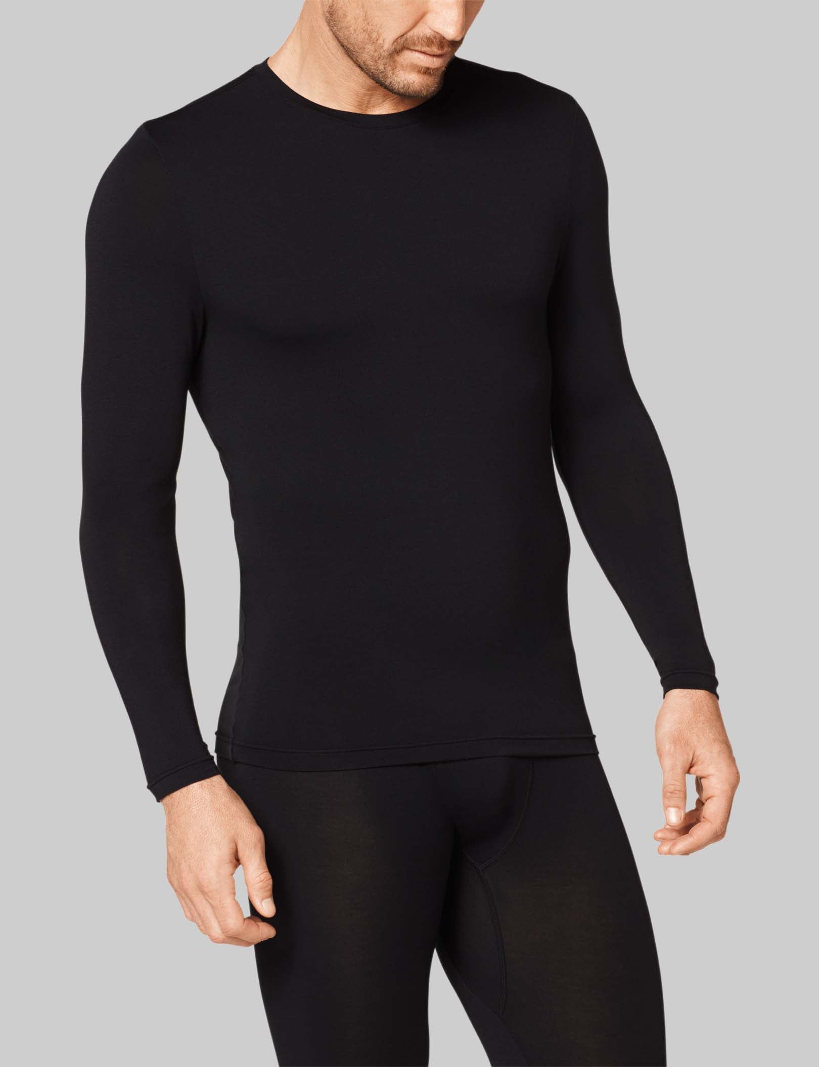 SleekHeat™ Thermal Long John Crew Neck Top for Men & Women - Warm Winter Base Layer for Cold Weather, Outdoor Activities & Layering