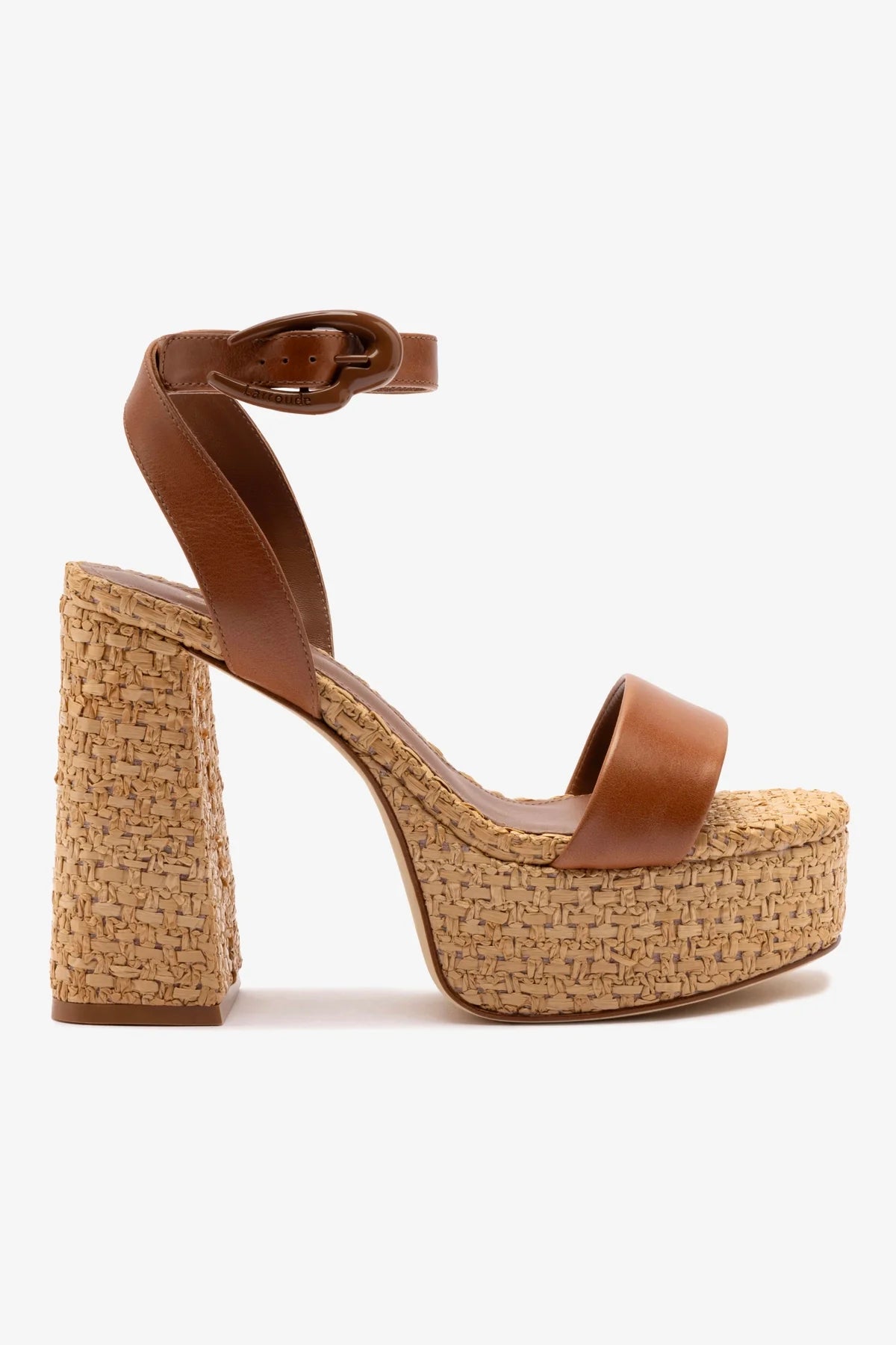 Dolly Verona Sandal - Women's Caramel Leather & Natural Raffia Summer Sandals | Comfortable Casual Shoes for Beach, Vacation & Everyday Wear