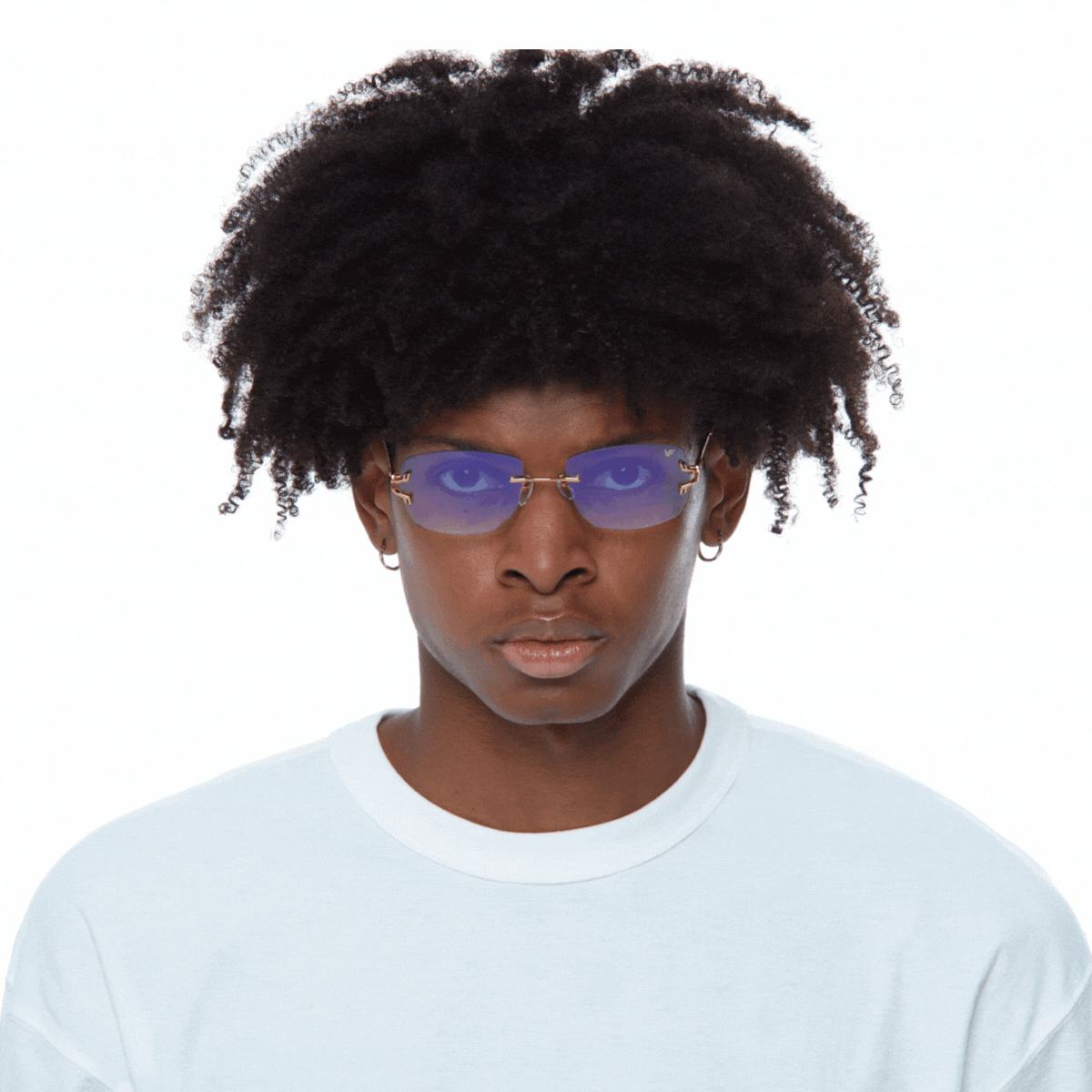 24KT Gold Rimless Drill Mount for Glasses - Premium Eyewear Accessory for Bal Harbour Style | Perfect for Reading, Driving & Fashion