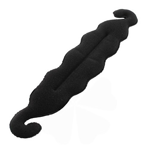 Ucland Black Sponge Hair Bands - Hair Curl Tools, Bun Maker & Ponytail Holder for Women | Perfect for Workouts, Yoga, and Everyday Styling