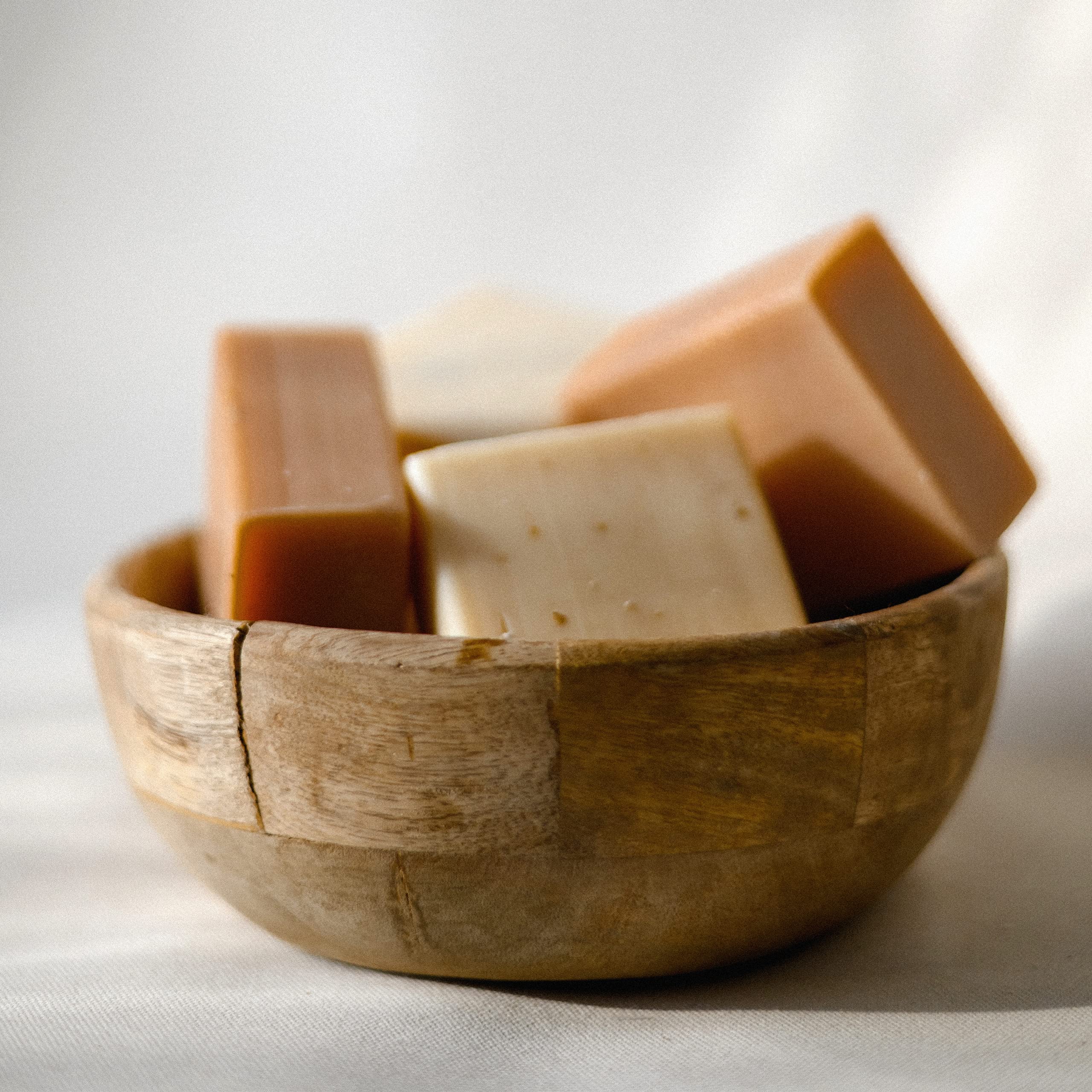 Olivia Care Organic Rose Himalayan Salt Bar Soap - 3 Pack of 5 Oz All Natural Handmade Soap with Organic Ingredients for Sensitive Skin & Aromatherapy | Perfect for Spa, Bath, Gift & Self-Care Routine
