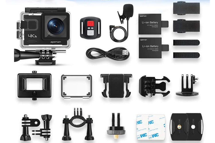 Apeman A79 4K Ultra HD Waterproof Action Camera 16MP - Underwater Sports, Diving, Surfing & Adventure Recording