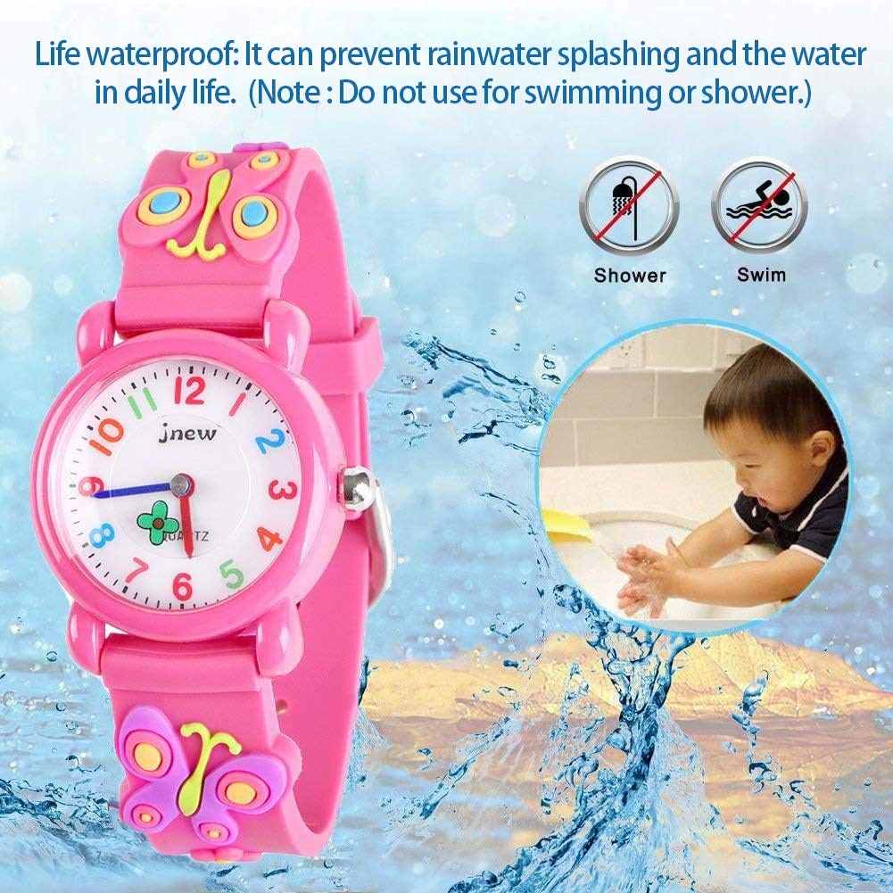 **3D Cartoon Waterproof Kids Watch for Girls Ages 3-8 - Cute & Durable Toddler Watch - Perfect Gift for Birthdays, Christmas & Daily Wear**