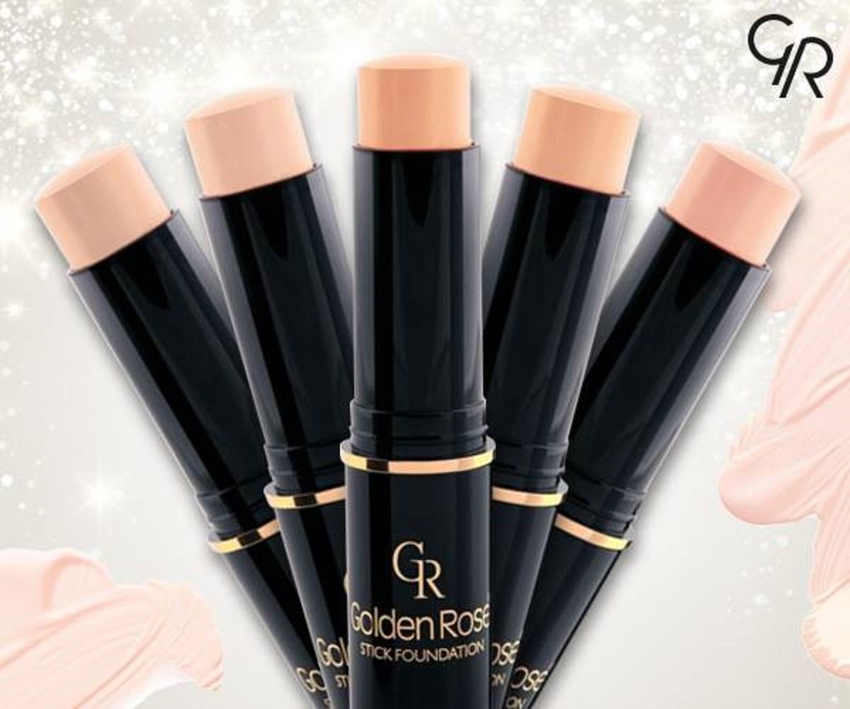 Golden Rose Stick Foundation #3 - Long Lasting Matte Finish, Oil Control & Full Coverage Makeup for Flawless Skin | Perfect for Everyday Wear, Travel & On-the-Go Touch Ups