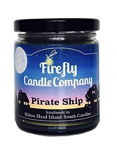 Pirate Ship Candle - 8oz Scented Soy Wax Candle Inspired by Pirates of the Caribbean | Perfect for Themed Parties, Home Decor & Gift Giving