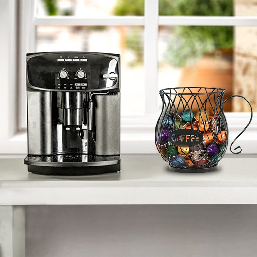 K Cup Holder & Coffee Pod Organizer - Countertop Storage for Keurig K-Cups & Coffee Capsules | Perfect for Kitchen, Office & RV Use