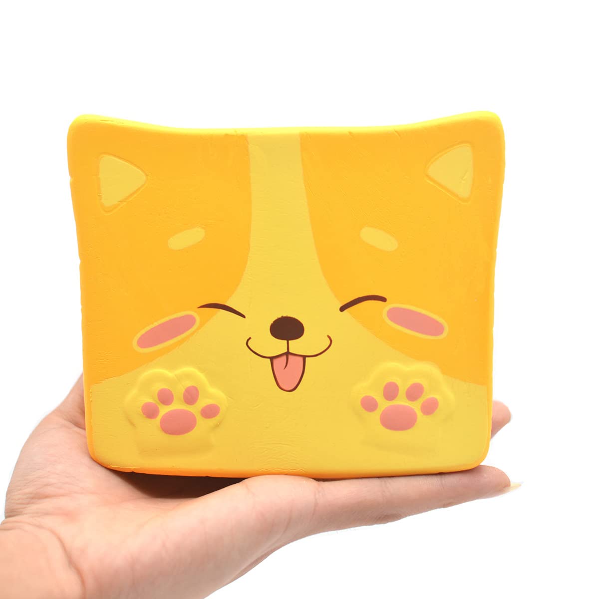 Squishy Shiba Inu Toast Stress Relief Toy - 5.5