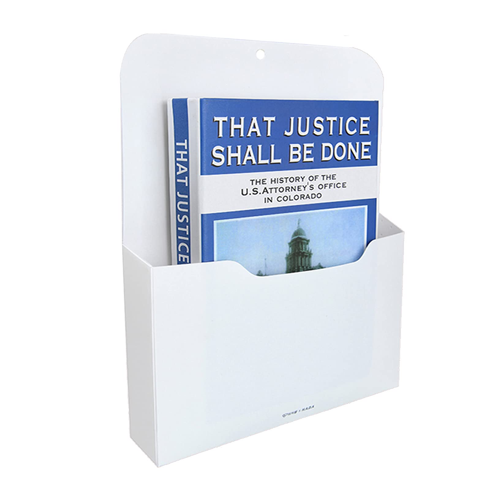 Magnetic File Holder - Office Desk Organizer for Notebooks, Planners, Letters & Mail - Portable Pocket Storage Solution for Home & Office (1 Pack) - Perfect for Workspace, Kitchen & Bulletin Board Organization