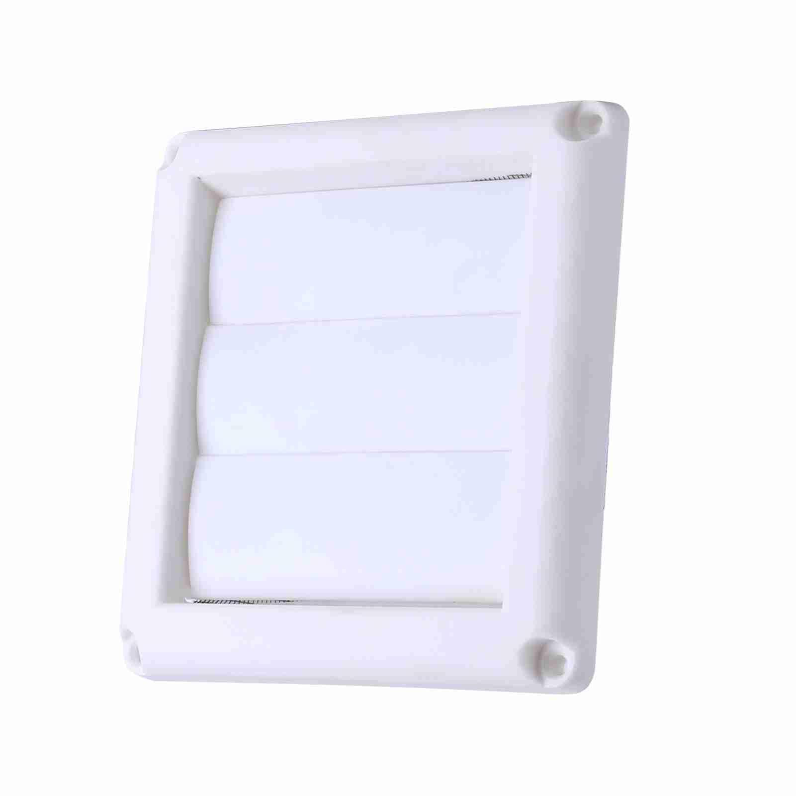 15x15cm White Plastic Air Vent Grille - Ceiling & Wall Mount Airflow Outlet with Filter for Home Ventilation (Ideal for Windows, HVAC, and Air Circulation Systems)