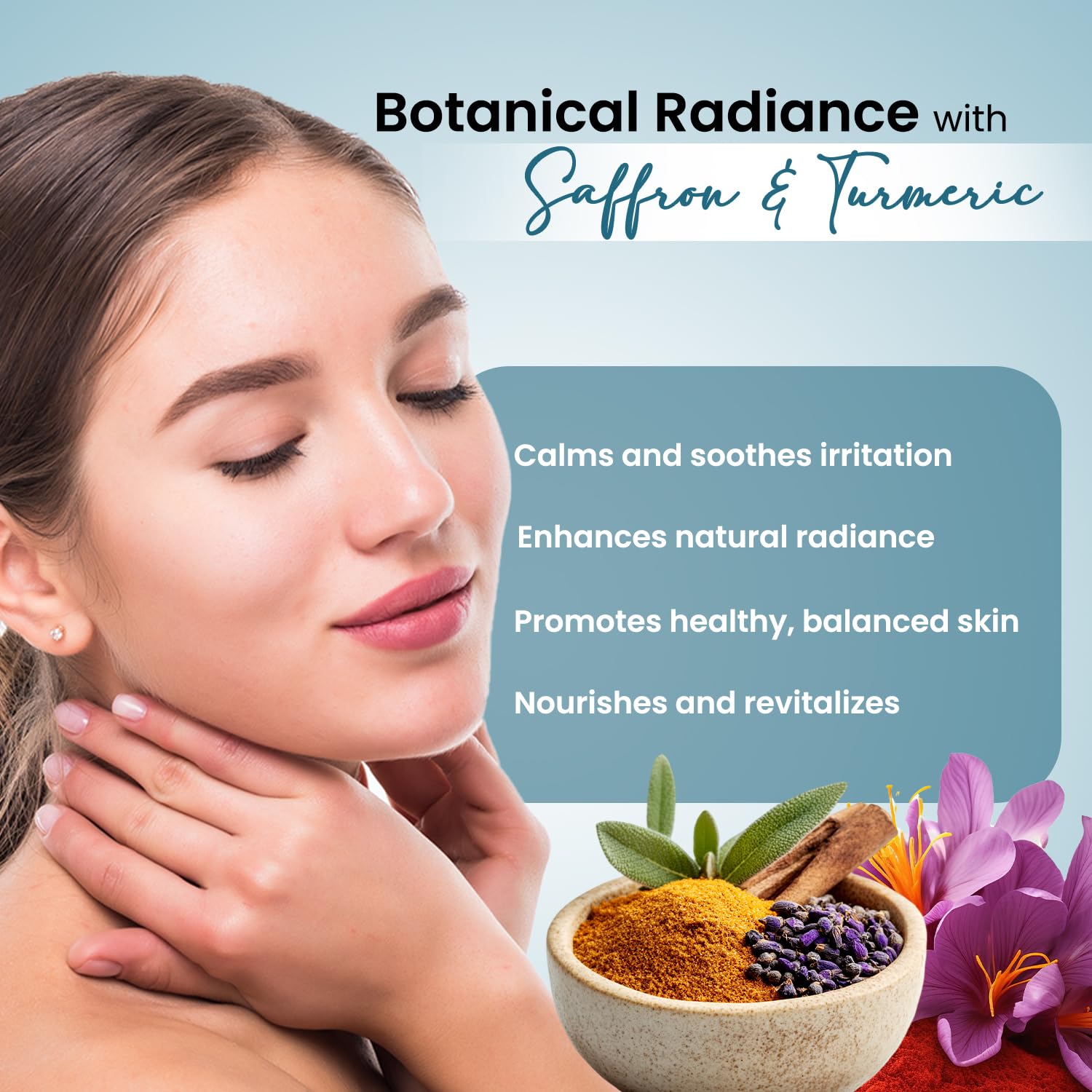 Saffron & Rose Water Facial Toner - Alcohol-Free Hydrating & Brightening Toner for Acne-Prone Skin | Deep Cleansing Pores, Removes Dirt & Oil | Calming Formula for Refreshed Complexion | 4 oz | Perfect for Daily Skincare Routine & Post-Workout Refreshment
