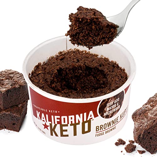 Keto Fudge Brownie Cups (6 Count) - Low Carb, Sugar Free, Gluten Free, Soy Free & Grain Free Keto Snacks - Perfect for Weight Loss, Diabetic Diets & Healthy On-the-Go Treats