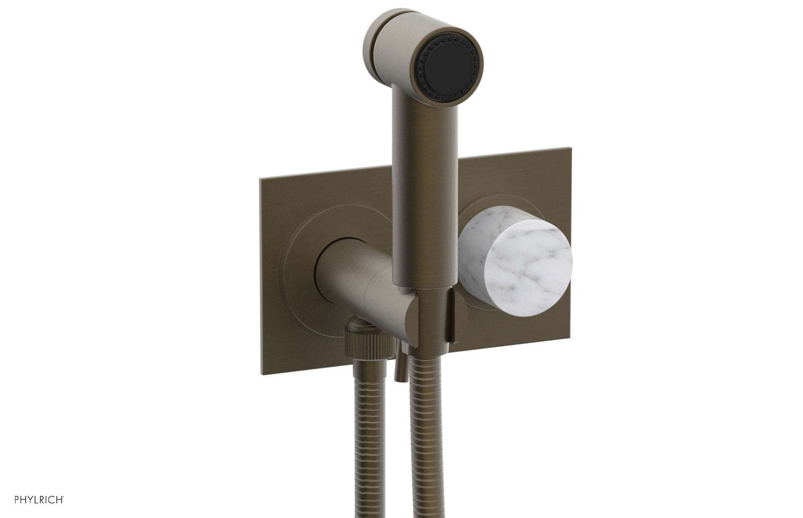 Premium Wall Mounted Bidet with Marble Handle - BASIC II Model 230 67 - Perfect for Modern Bathrooms & Luxury Home Upgrades