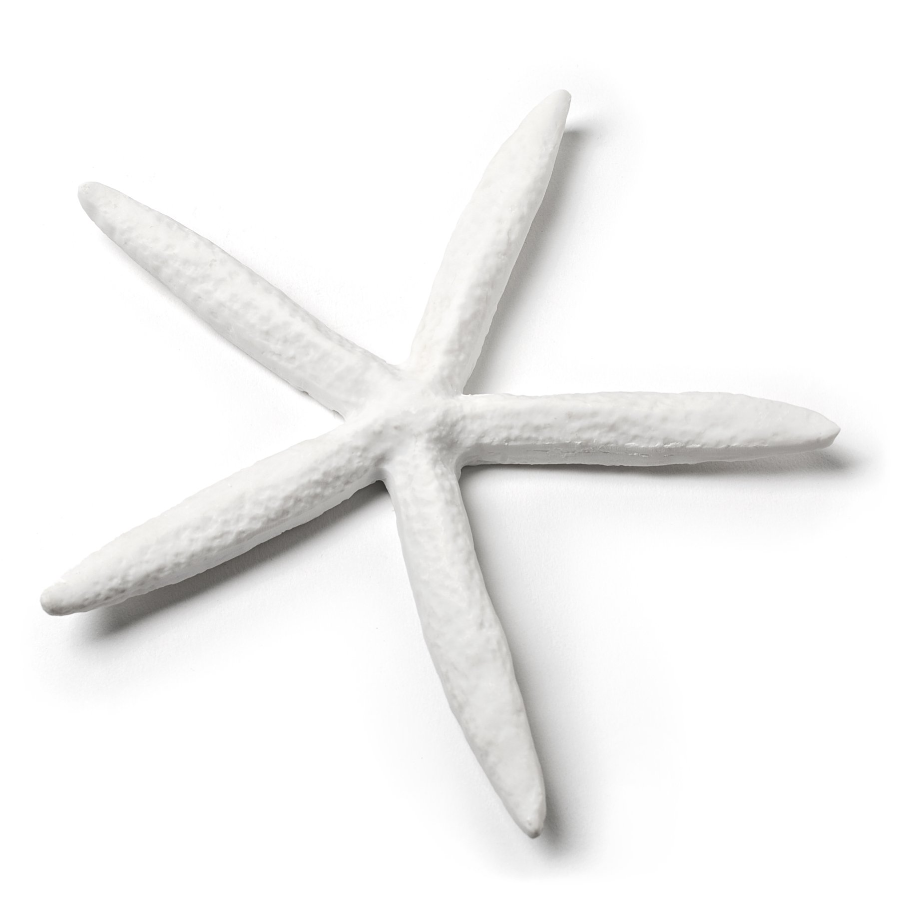 Abbott Collection White Small Flat Starfish - Coastal Home Decor, Beach Themed Accessories for Bathroom, Living Room & Outdoor Spaces