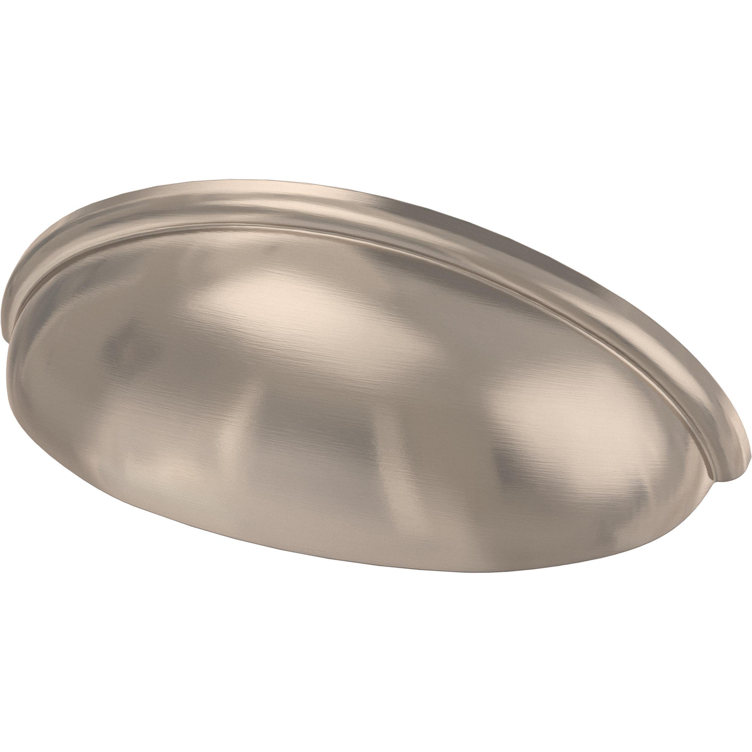 Franklin Brass Contemporary Cup Cabinet Handles 25-Pack - 3 Inch Hole Center Satin Nickel Kitchen Drawer Pulls for Dresser & Furniture Hardware P34702-SN-B - Perfect for Modern Kitchens, Bathrooms & Office Cabinets