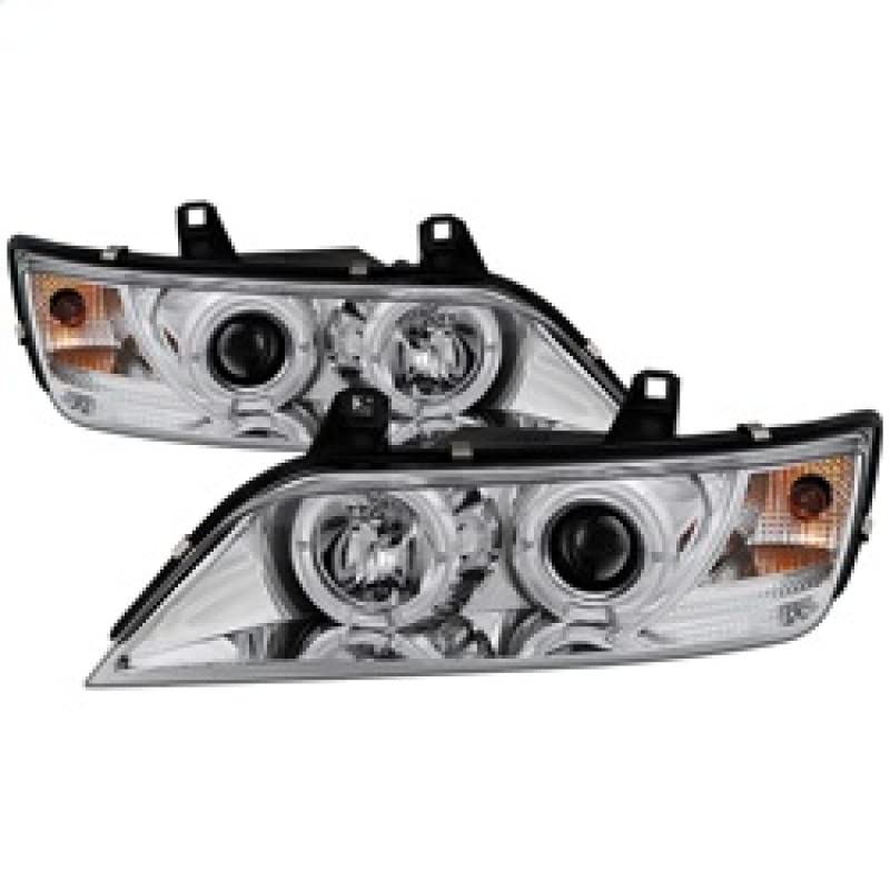 Spyder Auto 5009098 LED Halo Projector Headlights - Chrome/Clear - High Performance Car Lighting for Night Driving & Off-Road Adventures