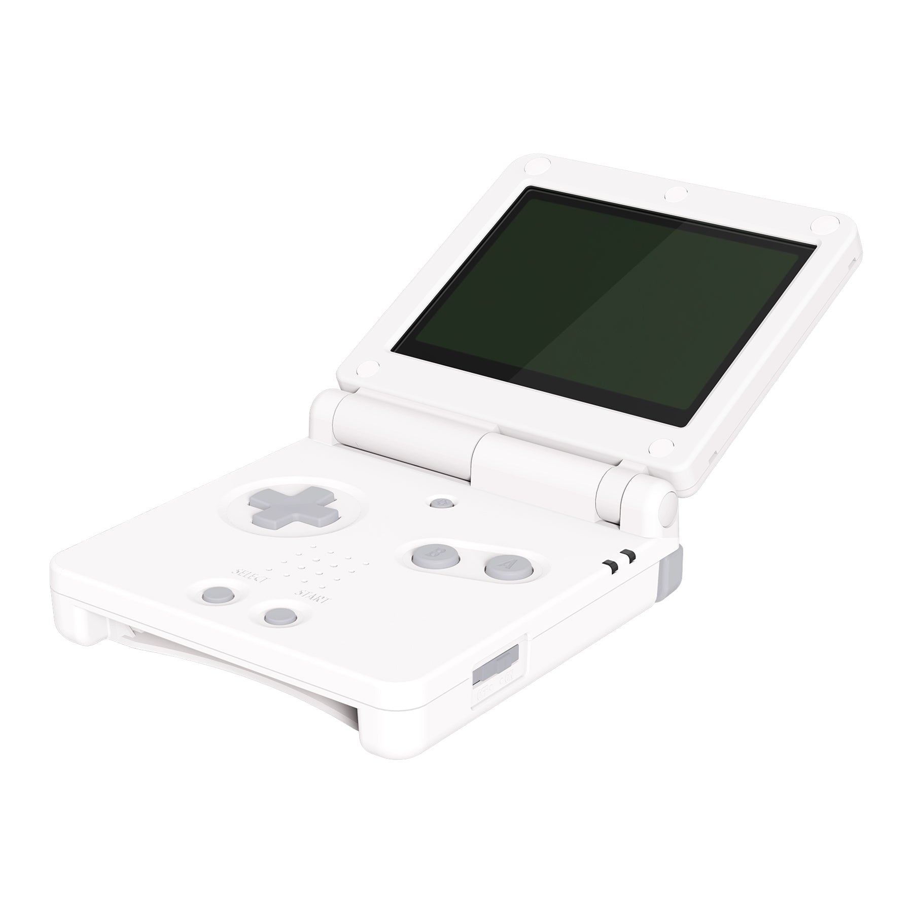 eXtremeRate IPS Ready Upgraded Replacement Shell with Buttons for Gameboy Advance SP GBA SP - Full Set Compatible with Both IPS & Standard LCD Screens (White) - Perfect for Gaming Enthusiasts & Retro Console Modding
