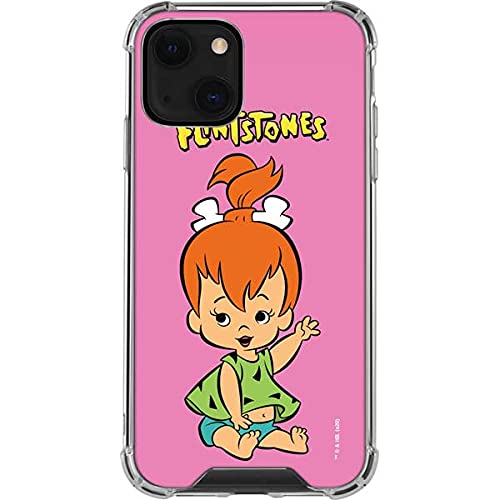 Skinit Clear iPhone 13 Mini Phone Case - Officially Licensed The Flintstones Pebbles Design | Slim Protective Cover for Everyday Use & Showcasing Fandom