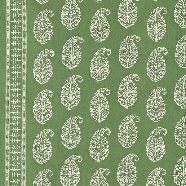 READY TO SHIP Peter Dunham OUTDOOR Pillow Cover Kashmir Paisley in Green - Waterproof Decorative Throw Pillow Case for Patio, Garden & Poolside Furniture