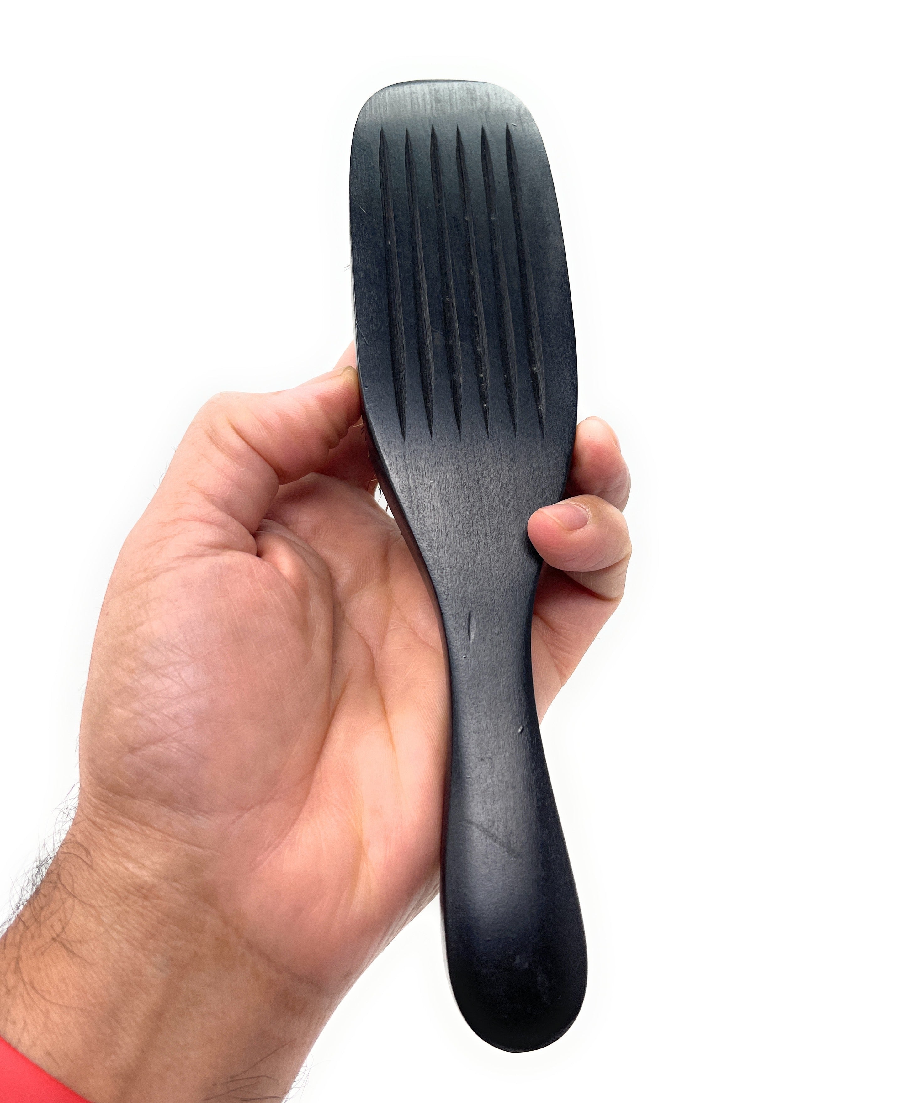 Scalpmaster Wave Hair Brush with Stiff Boar Bristles & Wood Handle - Detangling & Styling Brush for Curly, Wavy & Thick Hair - Perfect for Salon, Home & Travel Use
