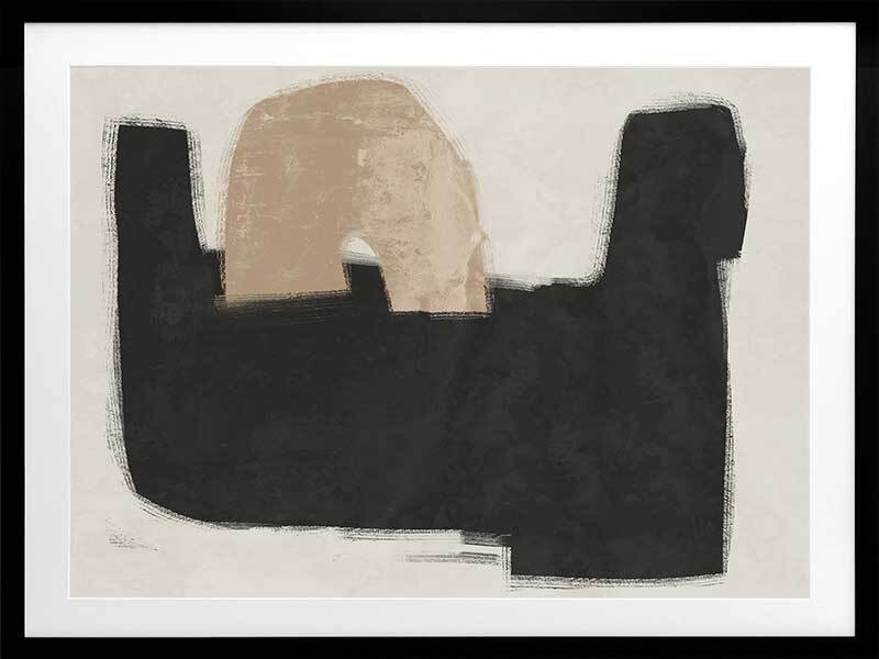 Elegant Black Framed Art Print - Modern Wall Decor for Living Room, Bedroom & Office | Perfect for Home & Office Decor