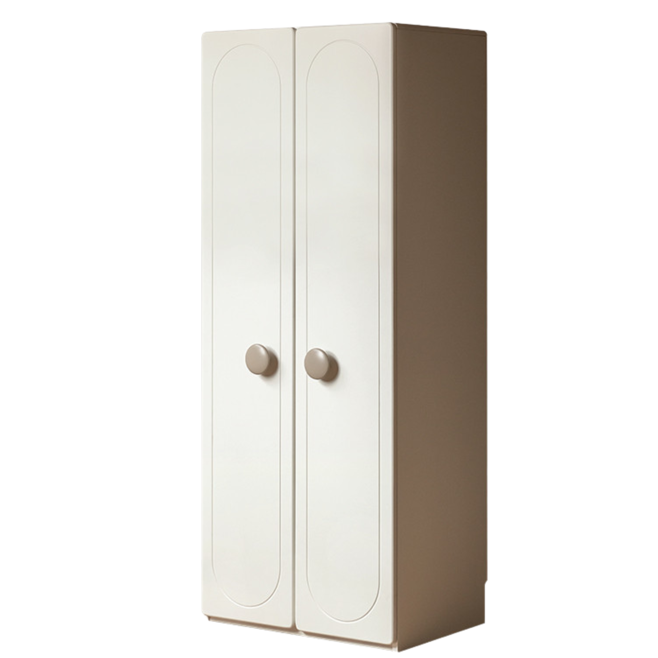 Pine Solid Wood White Cream Children's Wardrobe - Kids Bedroom Storage Organizer for Clothes, Toys & Books - Perfect for Nursery, Bedroom & Playroom Organization